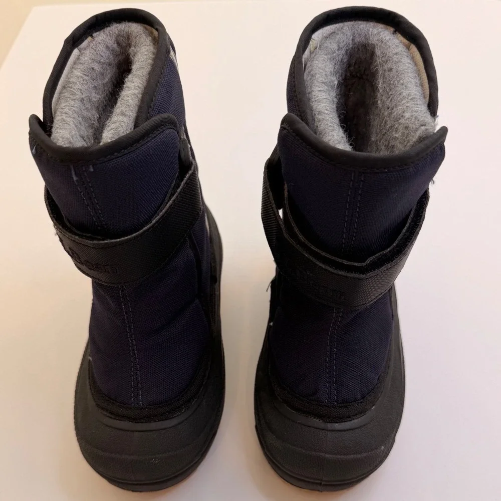 LL Bean Toddler Snow Boots Navy Blue Black Waterproof Fleece Lined NEW